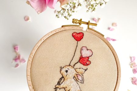 Valentine's Day cross stitch